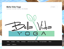 Tablet Screenshot of bellavidayoga.com